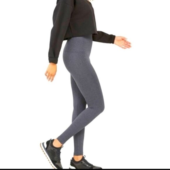 Spanx Look At Me Now Seamless Leggings Heather Gray Size XL - Picture 5 of 8